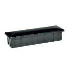 Inserto rotondo in ABS nero